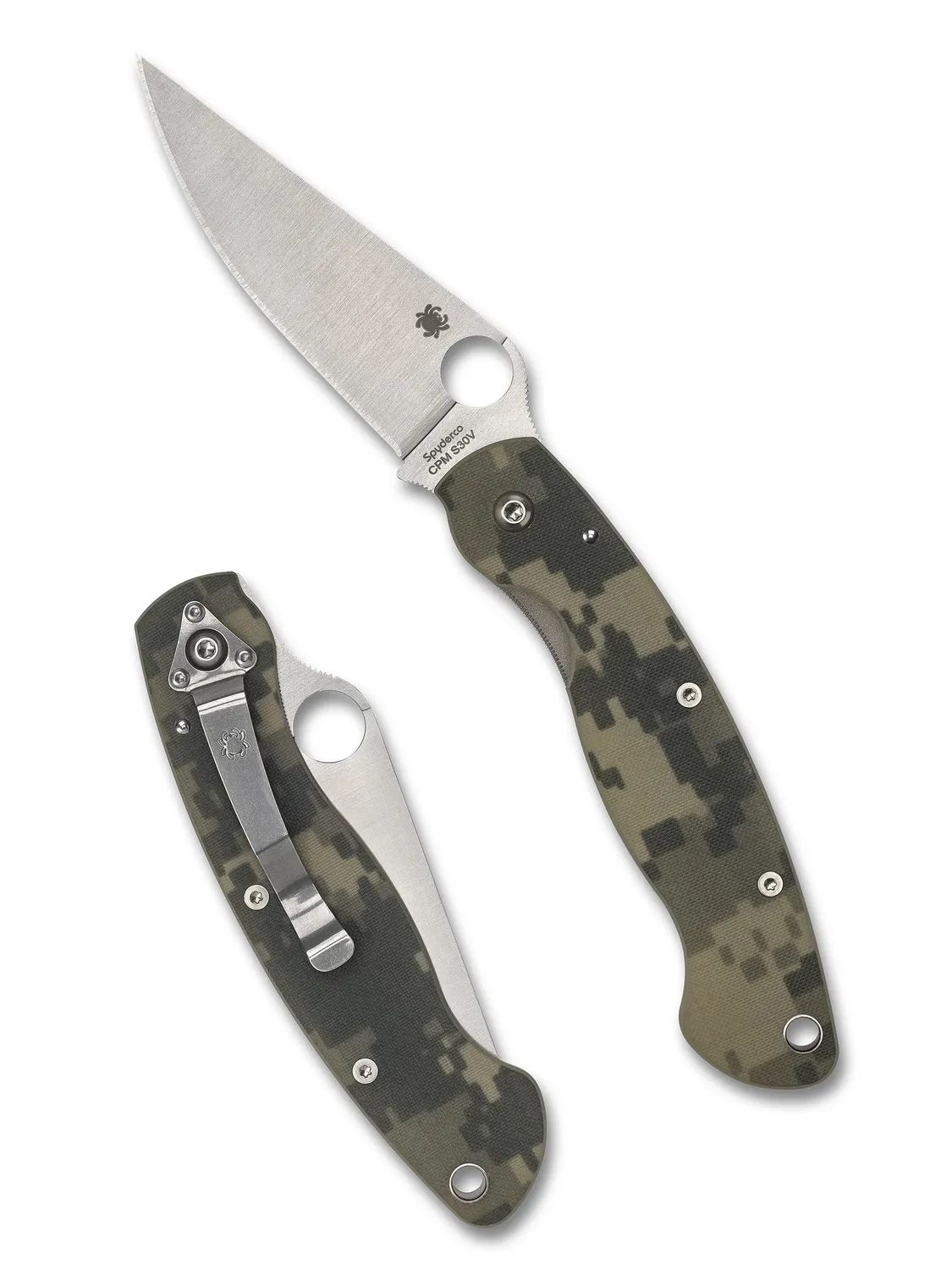 Spyderco Military Taschenmesser Schwarz S30V G-10