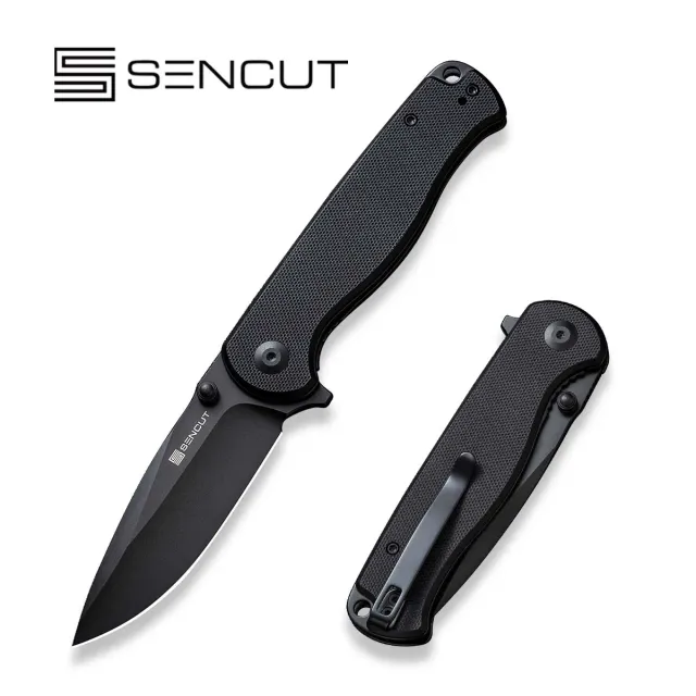 SENCUT Errant S23054B-1 Taschenmesser Schwarz 9Cr18MoV