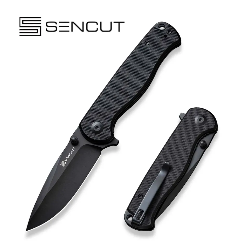 SENCUT Errant S23054B-1 Taschenmesser Schwarz 9Cr18MoV