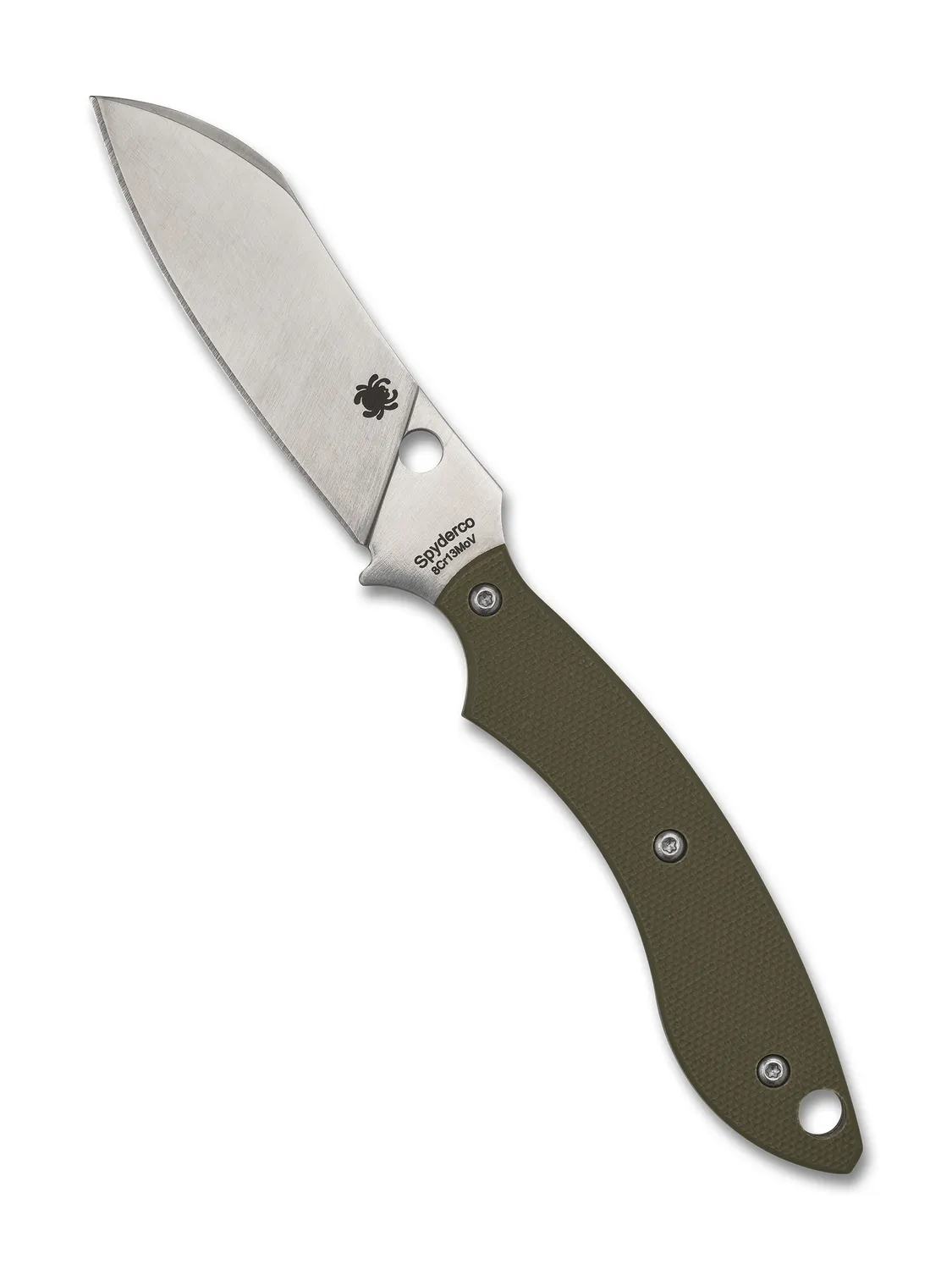 Spyderco Stok Drop Point Fixed-Messer G-10