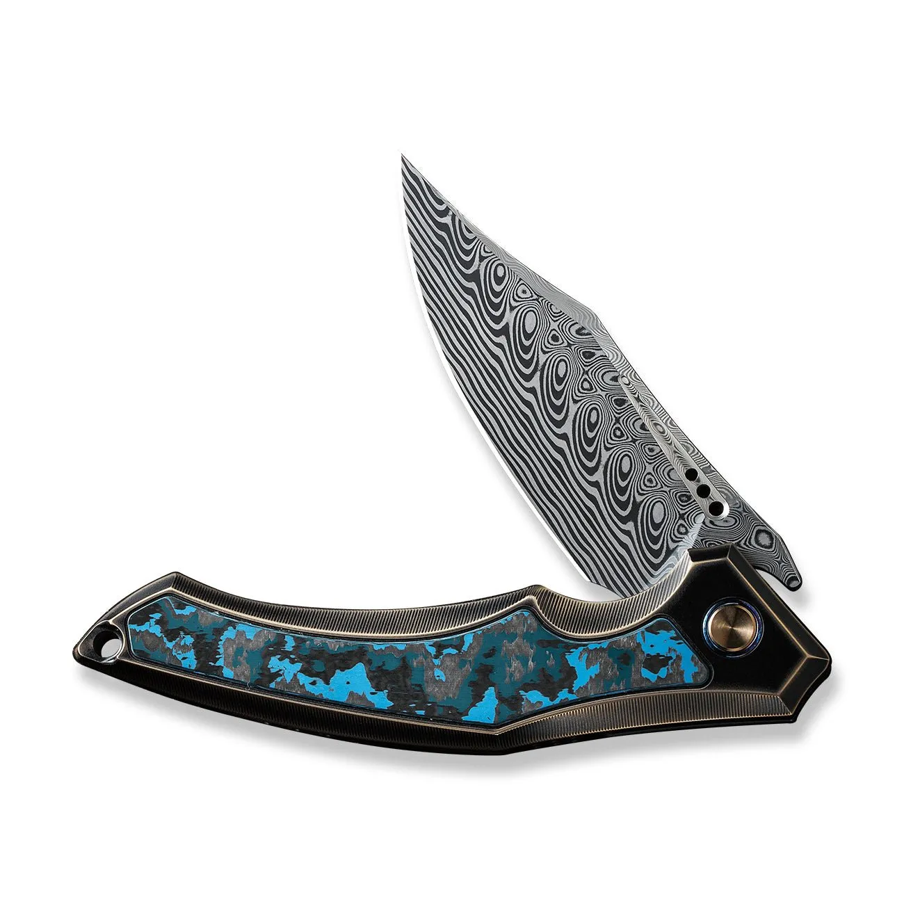 WeKnife Orpheus WE23009-DS1 Taschenmesser Damast Bronze