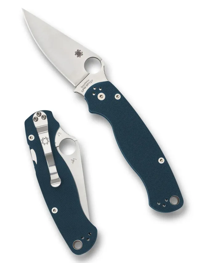 Spyderco Para Military 2 SPY27 Klappmesser blau G10