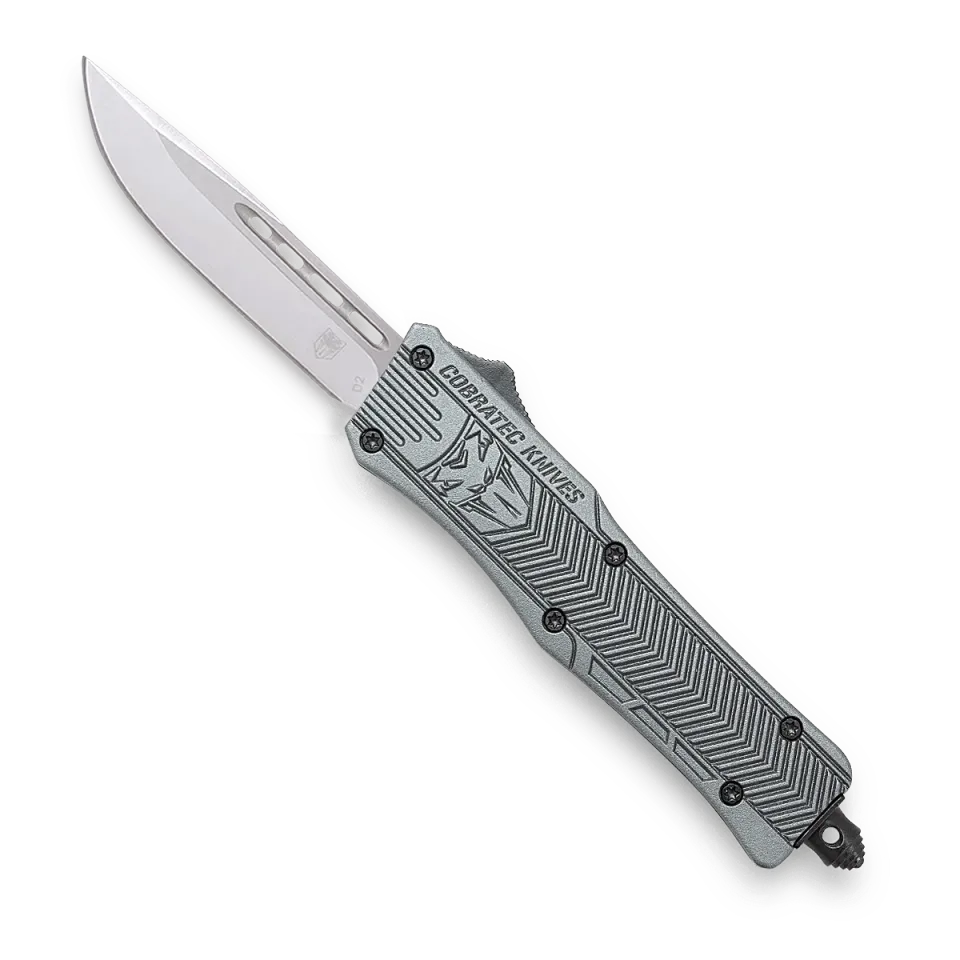 CobraTec Small CTK-1 OTF Messer Grau Cerakote D2