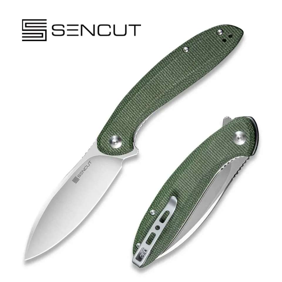 SENCUT San Angelo S21003-3 Taschenmesser Grün 9Cr18MoV