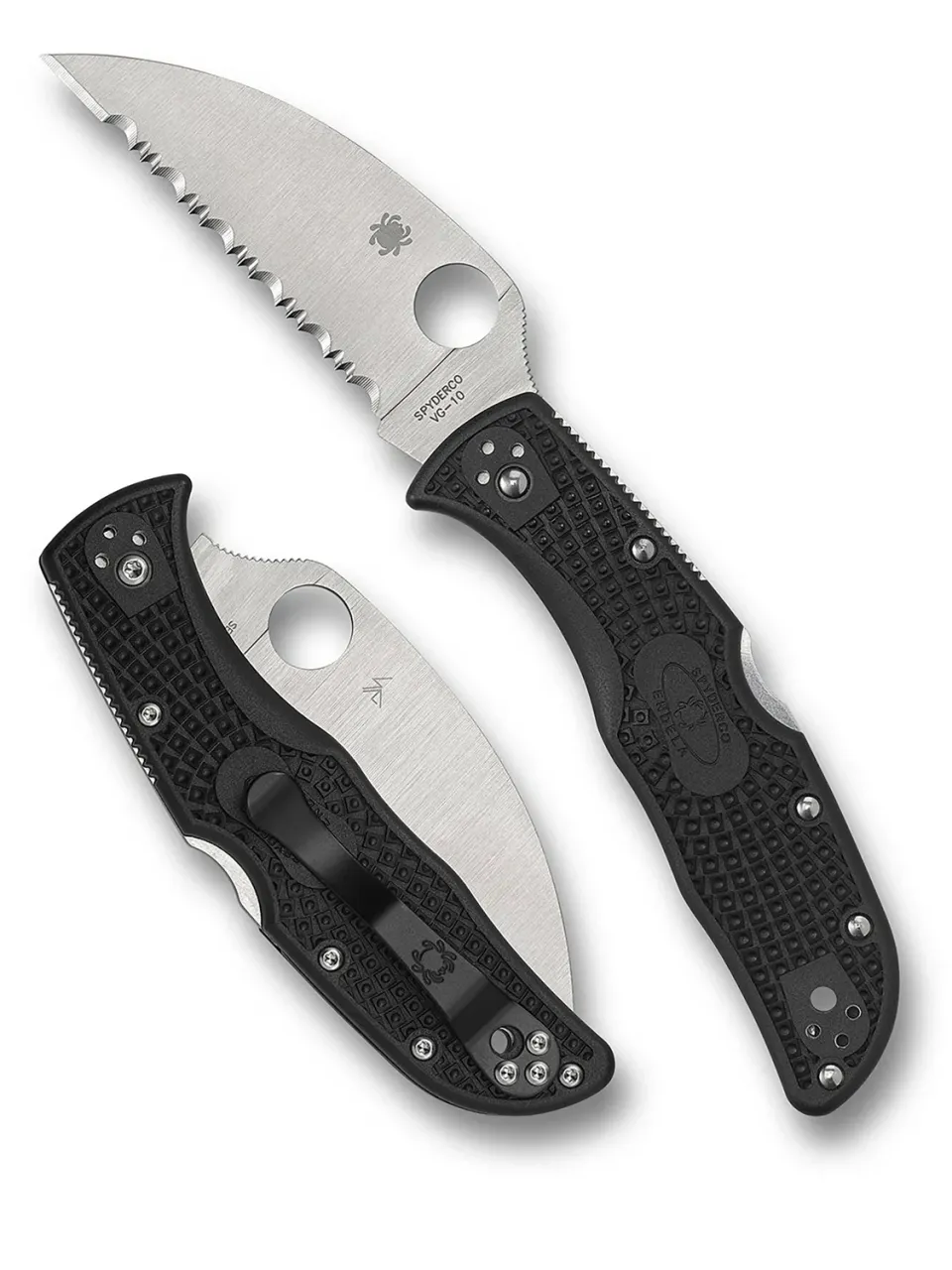 Spyderco Endela Taschenmesser Wharncliffe Sägeschliff
