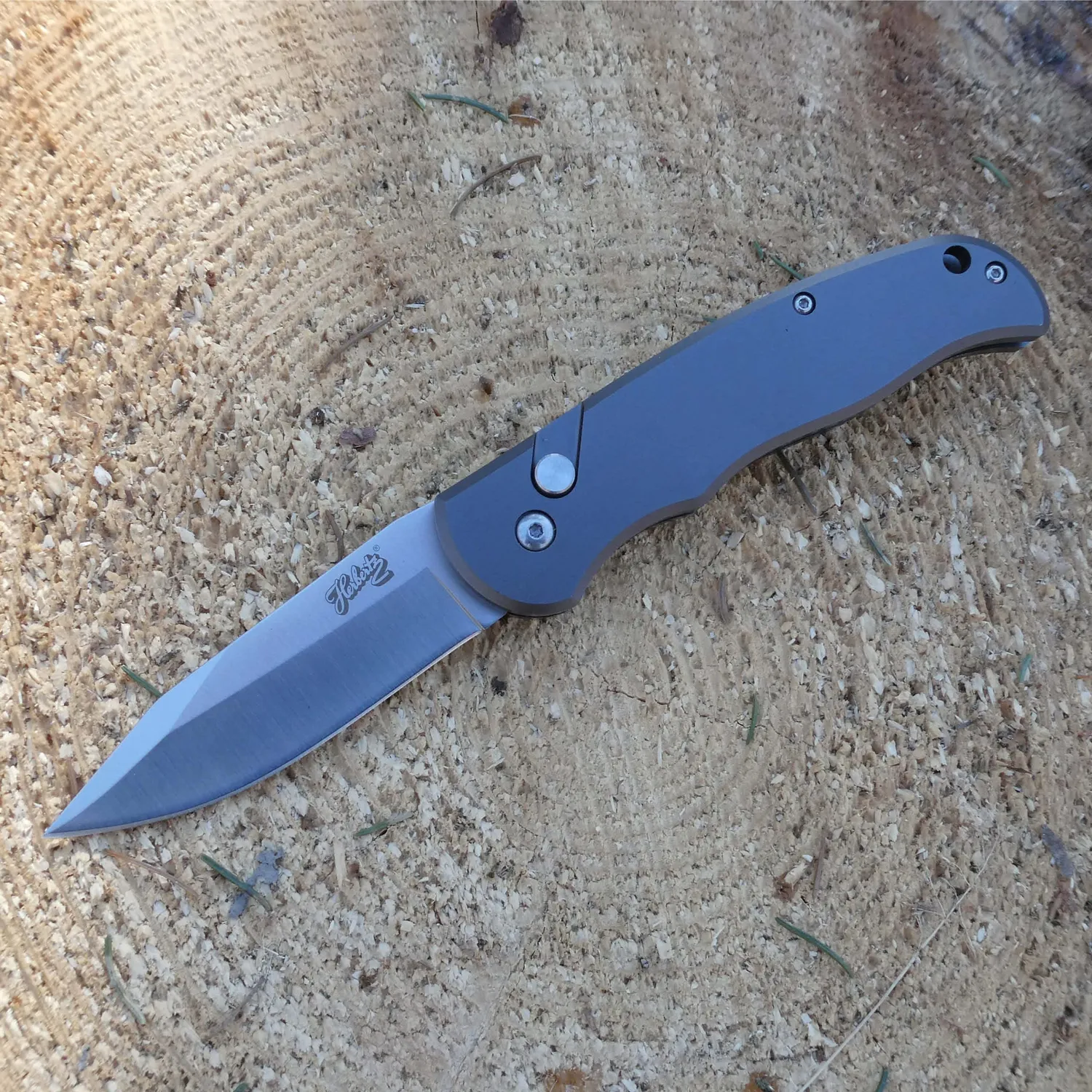 Herbertz Selektion Taschenmesser Alu 8 cm Button-Lock