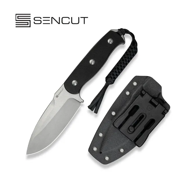 SENCUT Toxodon S24036-1 Fixed Blade G10 Schwarz