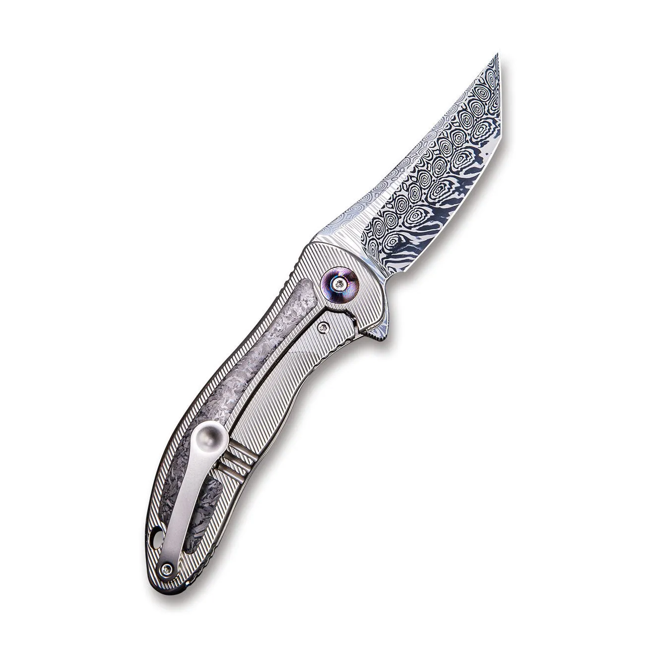 WeKnife Synergy2 912CF-DS2 Klappmesser Damasteel Carbon