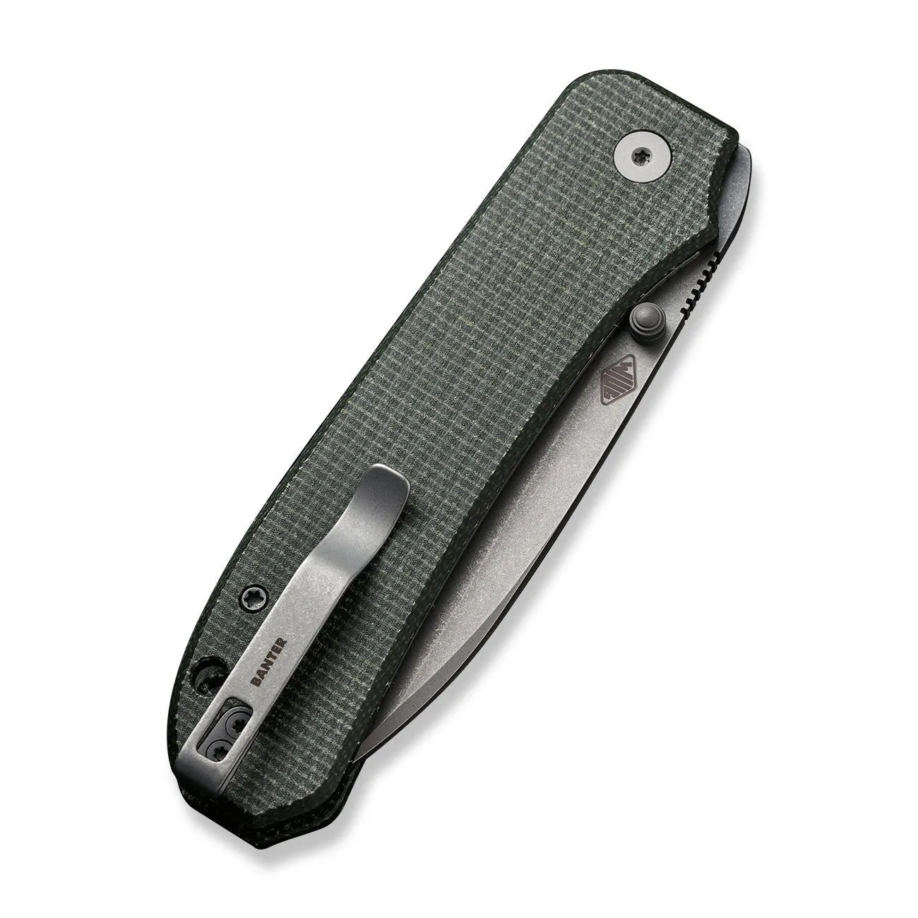 WeKnife Big Banter WE21045-2 Klappmesser Micarta Grün 20CV