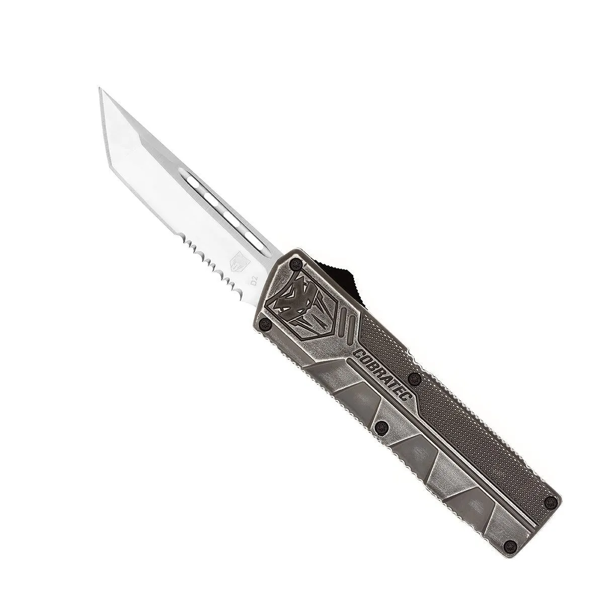 CobraTec Lightweight Stonewash OTF-Messer D2 8,3 cm