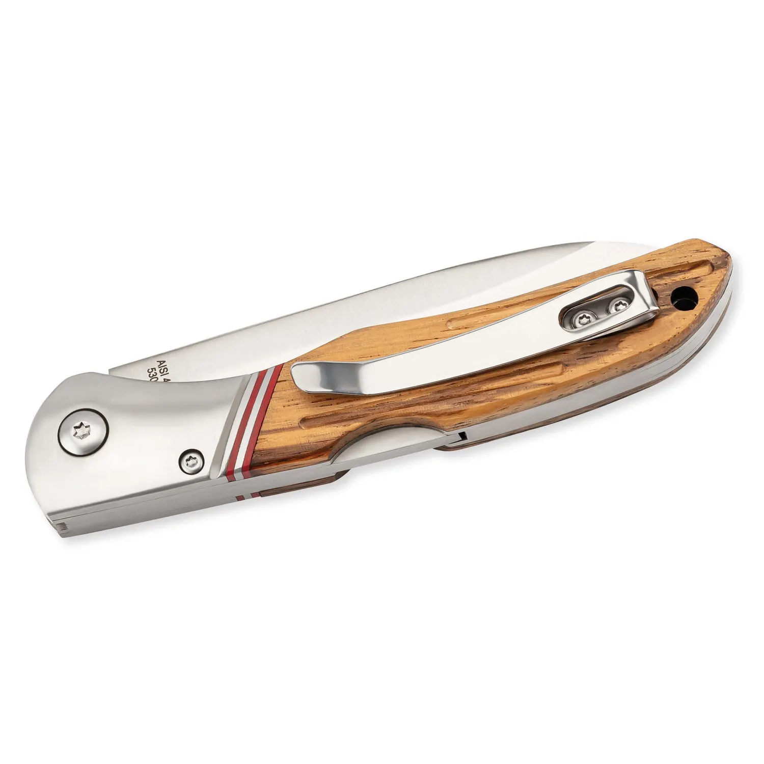 Herbertz Selektion Taschenmesser Zebraholz 8,8 cm rostfrei