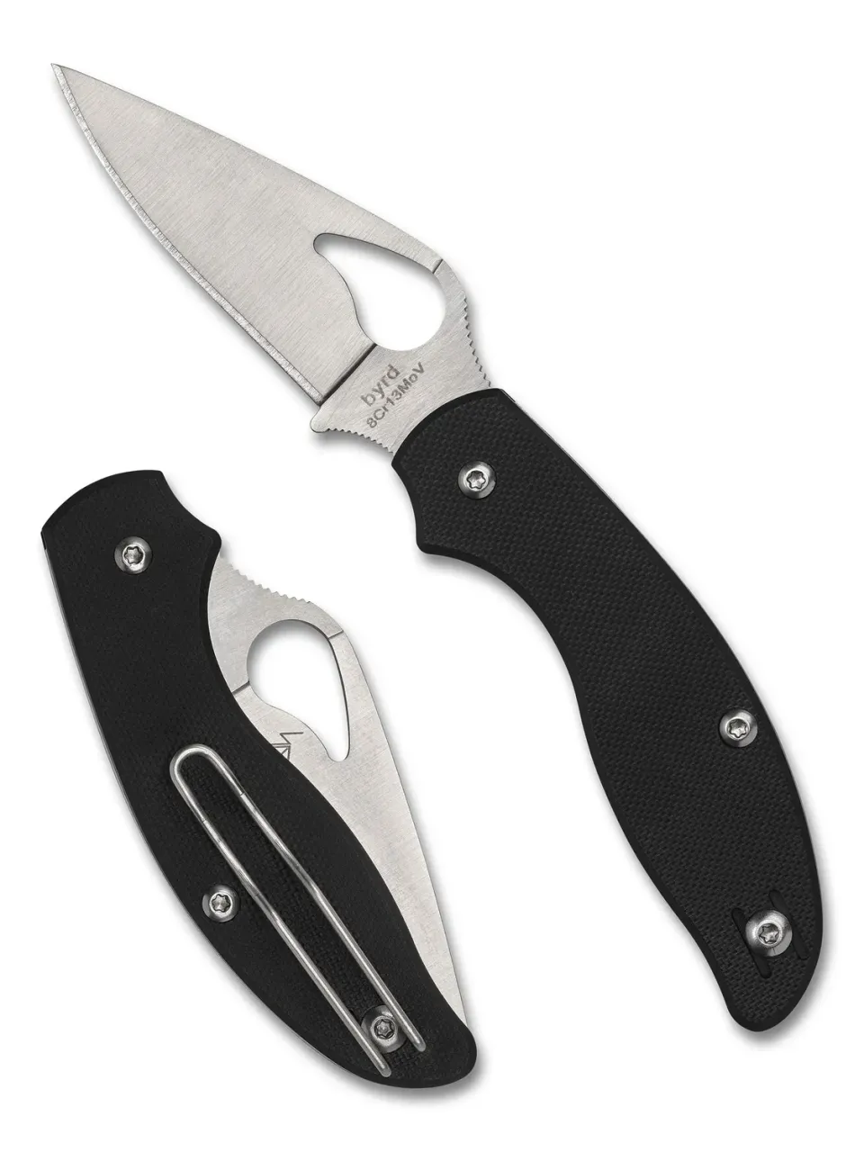 Byrd Tern Klappmesser G-10 Schwarz Slipit