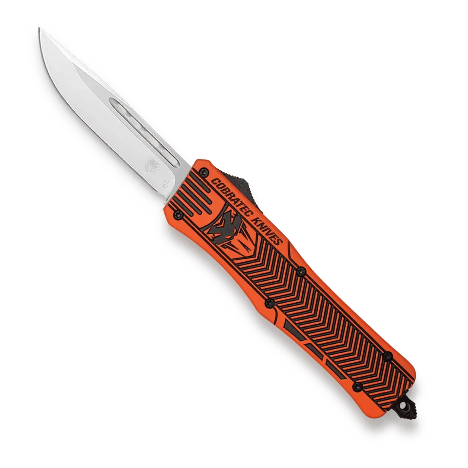 CobraTec CTK-1 Small OTF Messer Hunter Orange D2