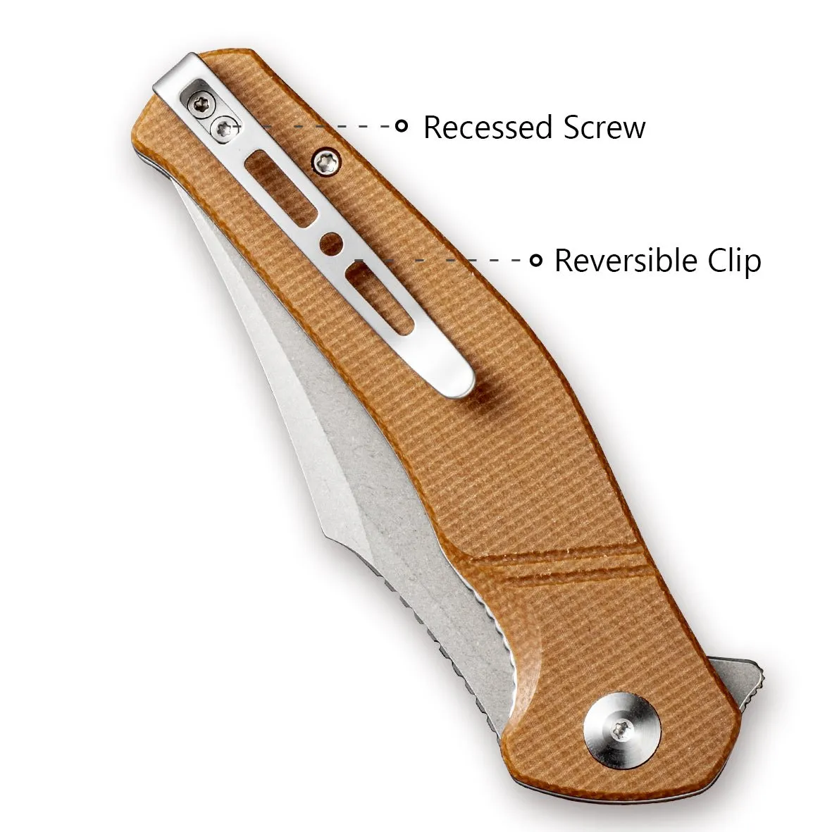 SENCUT Episode SA04D Klappmesser Micarta braun