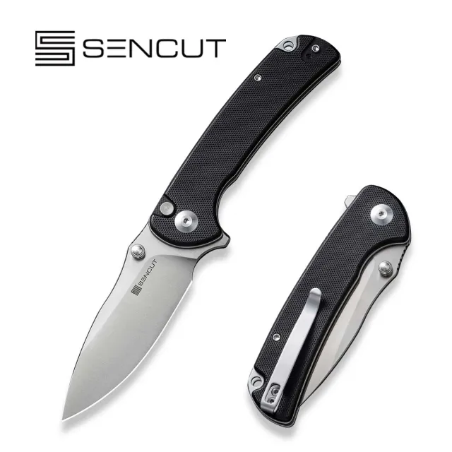 SENCUT Pulsewave S23032-1 Klappmesser schwarz Button Lock