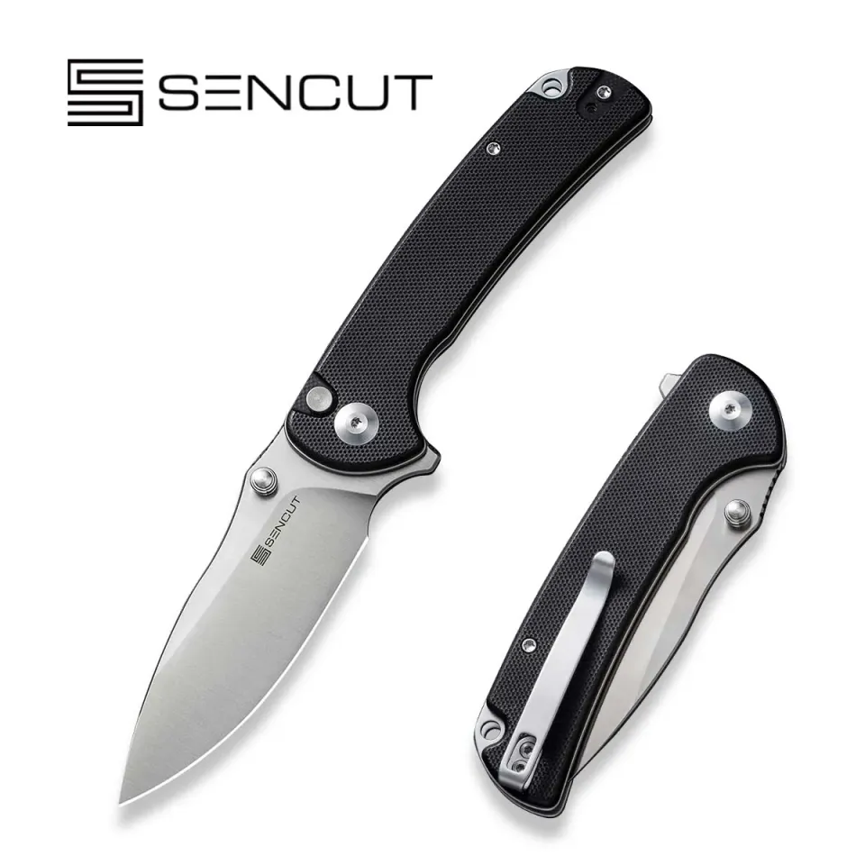 SENCUT Pulsewave S23032-1 Klappmesser schwarz Button Lock