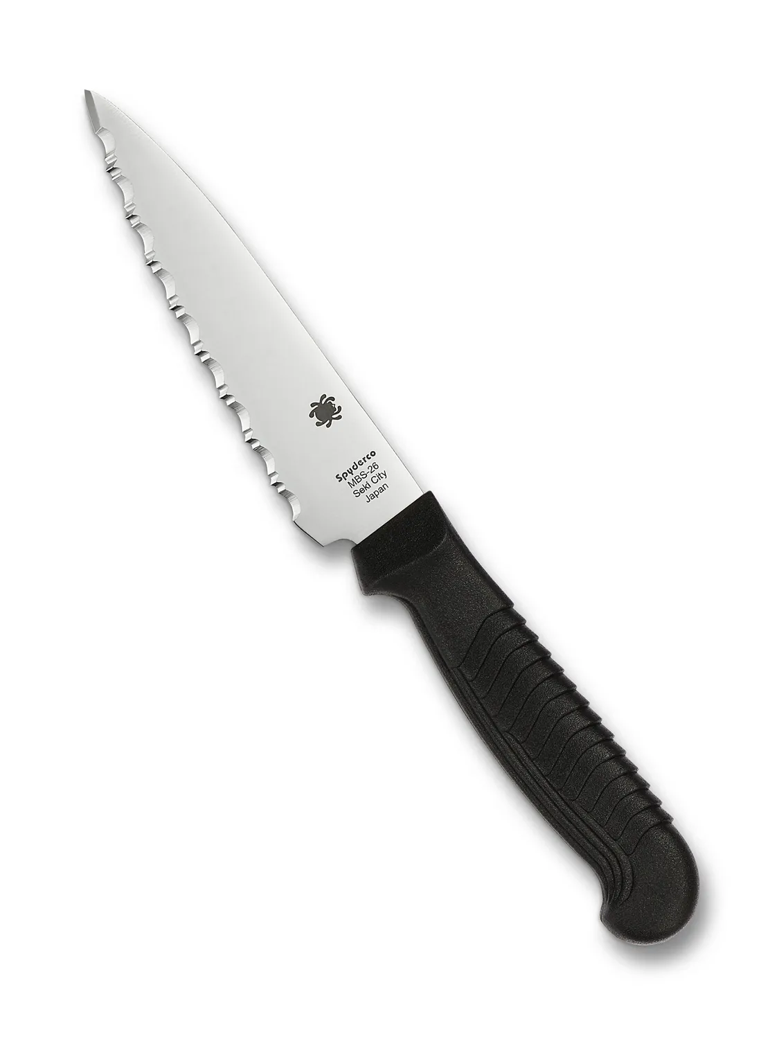Spyderco Utility Küchenmesser 4,5" Schwarz PlainEdge