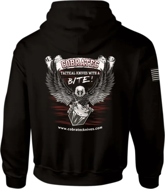 CobraTec Hoodie Kapuzenpullover Logo Adler Baumwollmix