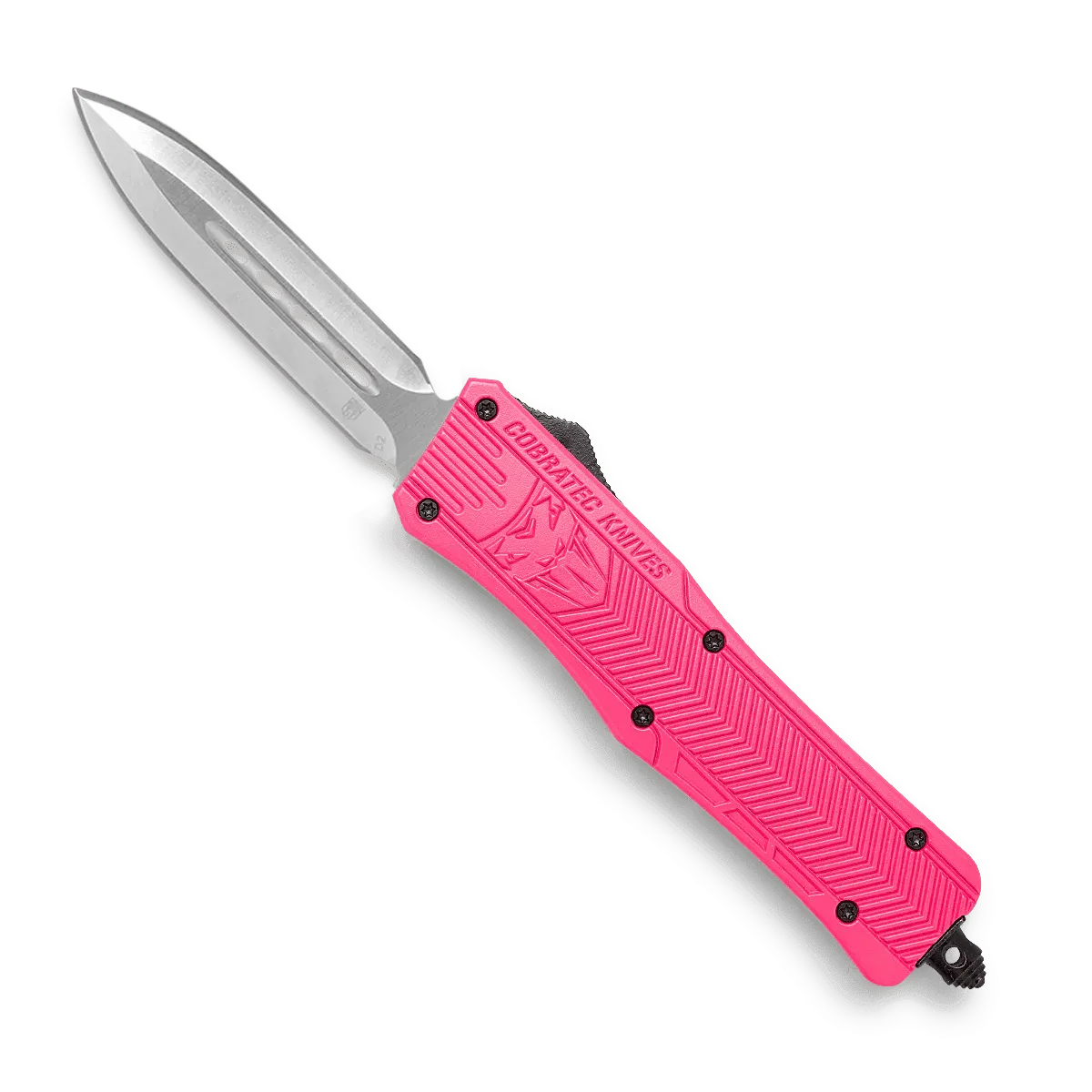 CobraTec CTK-1 Medium OTF-Messer Pink Cerakote D2