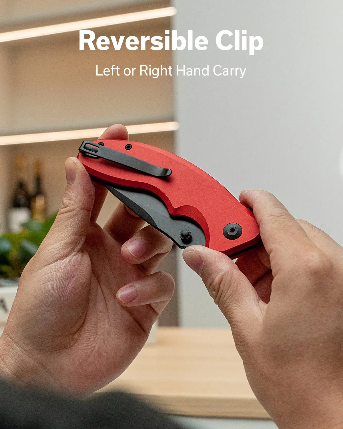 SENCUT Cybrix S23098A-3 Klappmesser rot Aluminium
