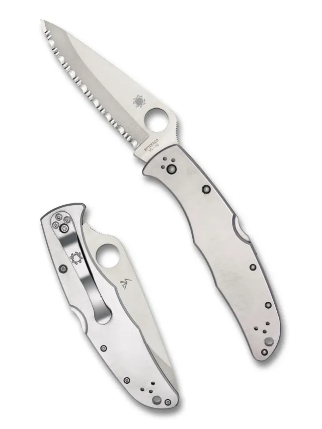 Spyderco Endura 4 Edelstahl Taschenmesser Glatt VG-10