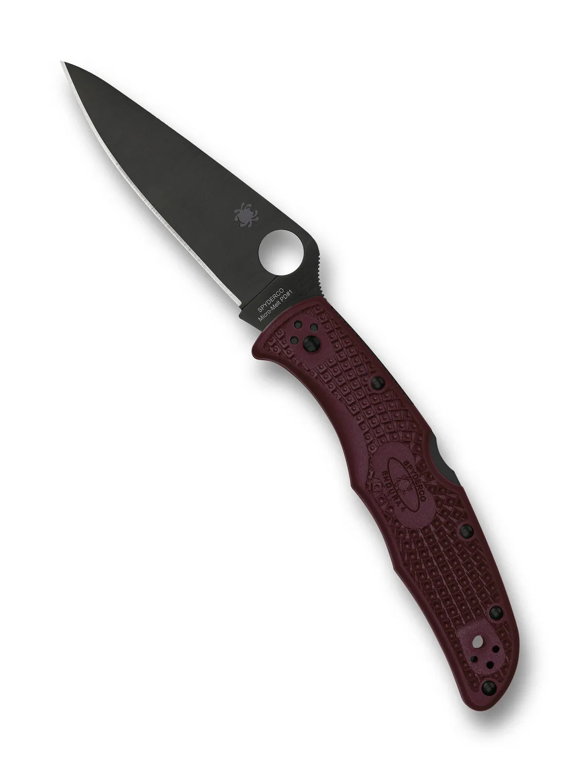 Spyderco Endura 4 Lightweight Taschenmesser PD-1 Schwarz Burgund