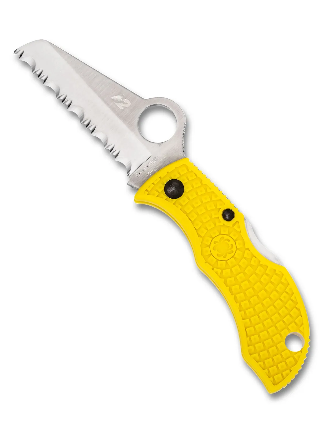 Spyderco Manbug Salt Taschenmesser H-1 gelb Serrata