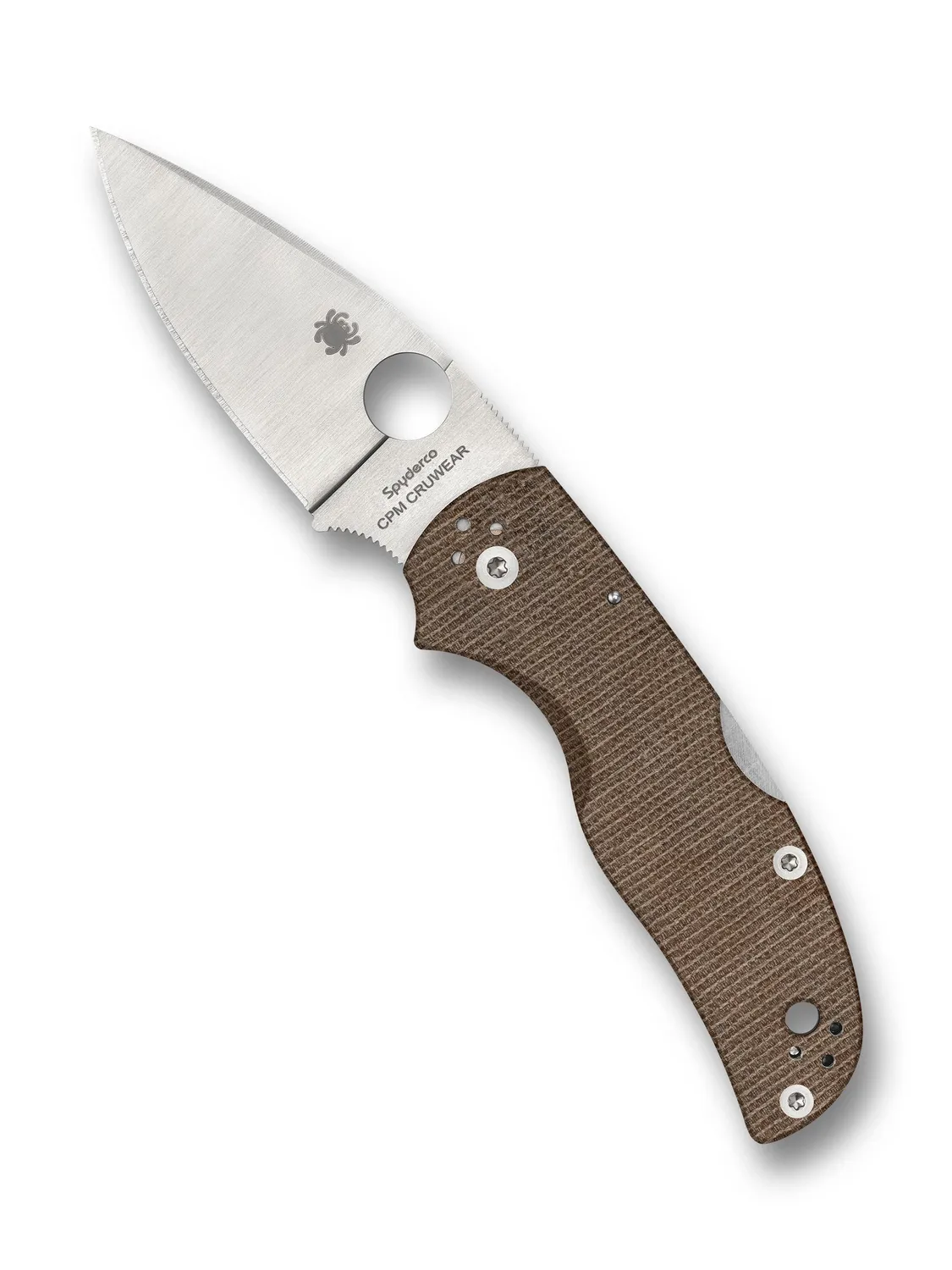 Spyderco Native 5 Taschenmesser braun Micarta Cru-Wear