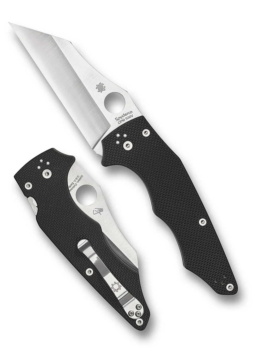 Spyderco YoJumbo Taschenmesser S30V DLC Schwarz