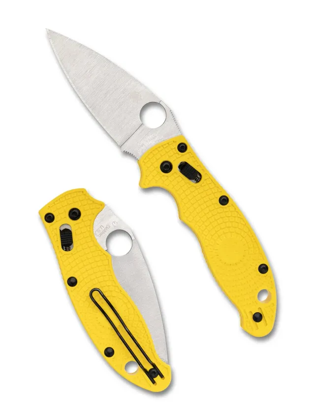 Spyderco Manix 2 Lightweight Salt Messer gelb