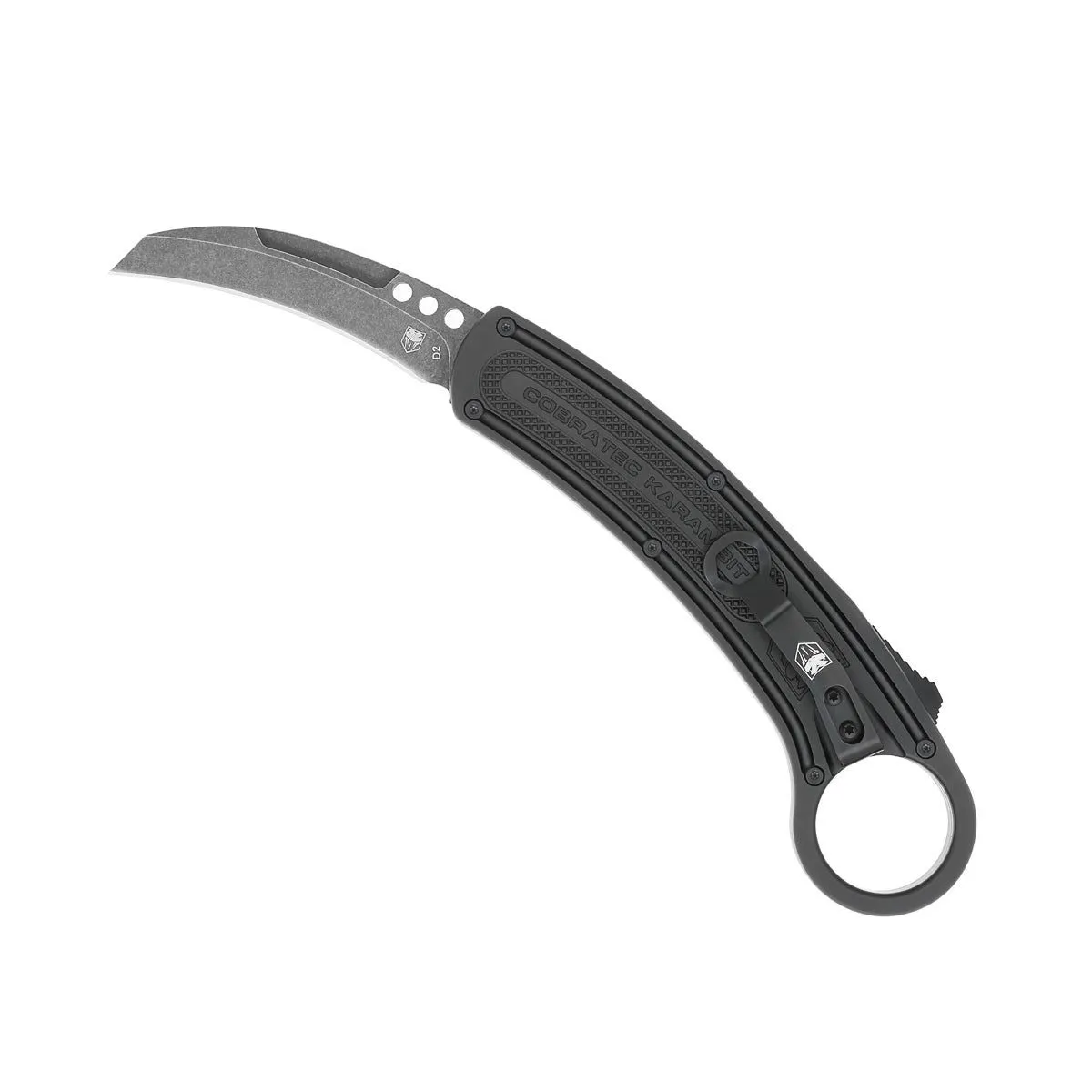 CobraTec Karambit OTF Messer D2 Double Action Ring