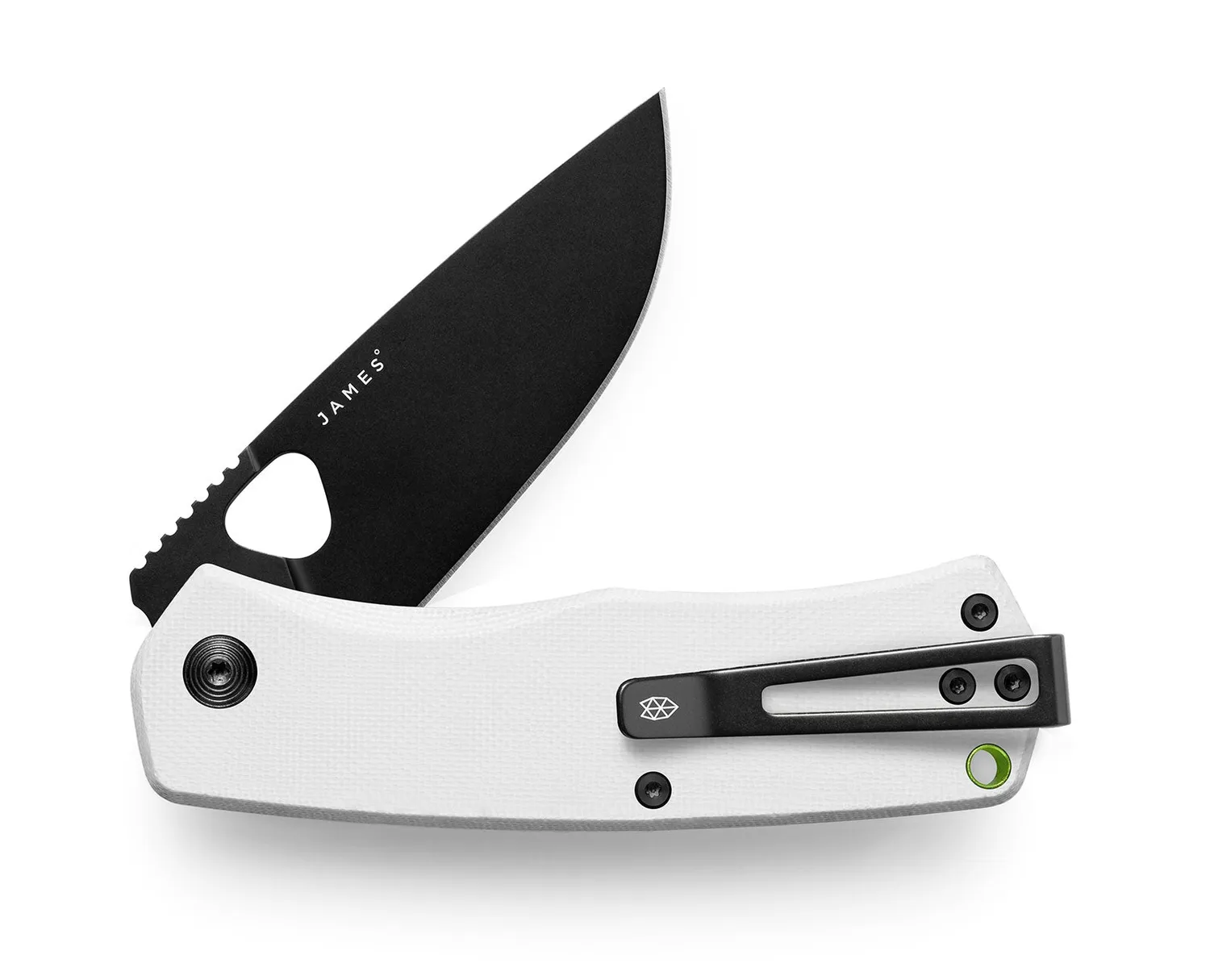 James Brand Folsom Taschenmesser Straight Black Stainless