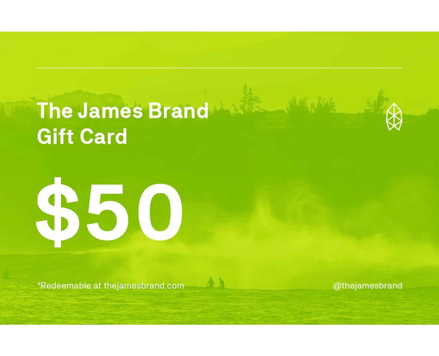 James Brand TJB Gift Card Gutschein 25 Dollar per E-Mail