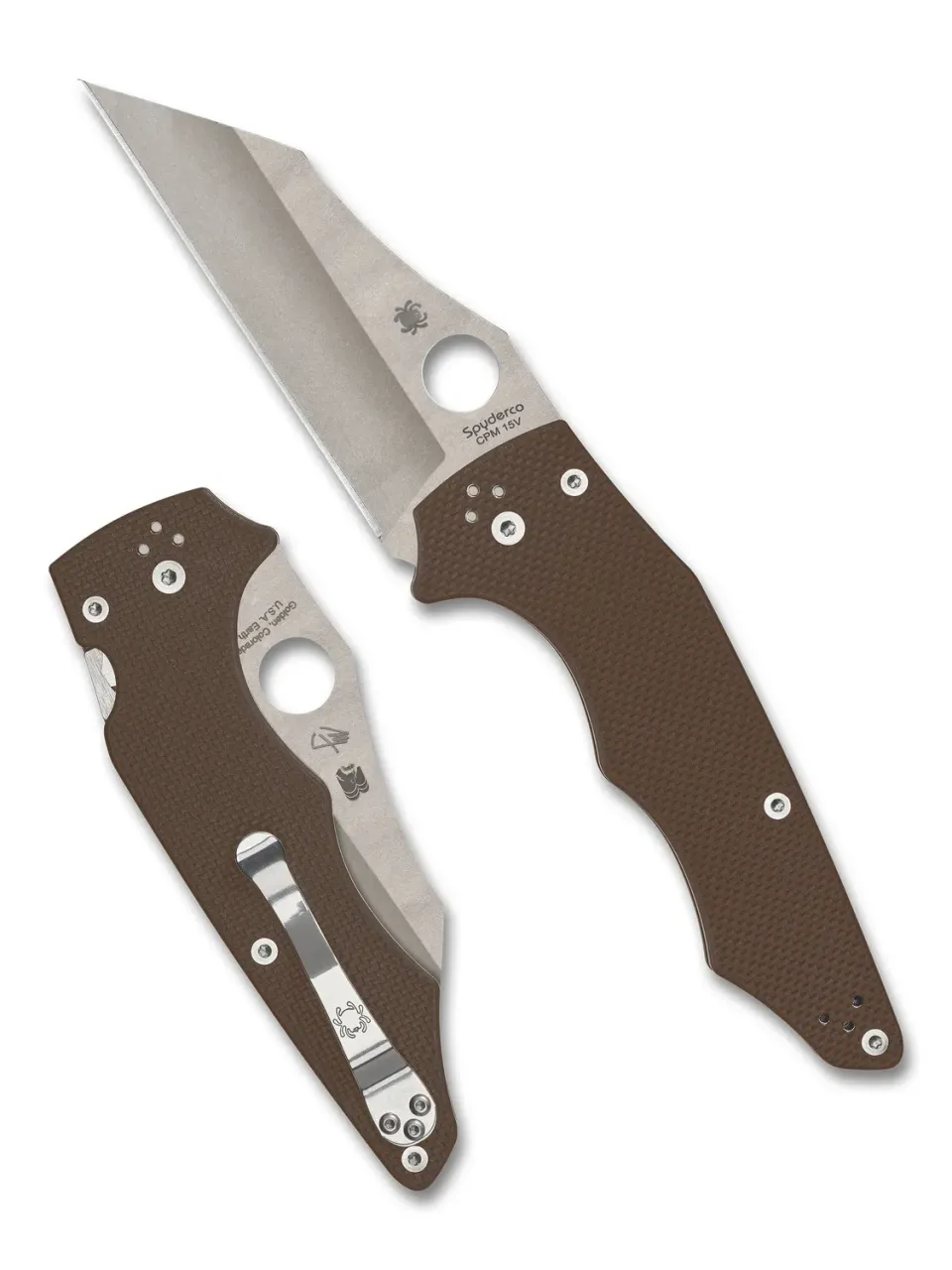 Spyderco Yojumbo Sprint Run Taschenmesser CPM 15V Braun