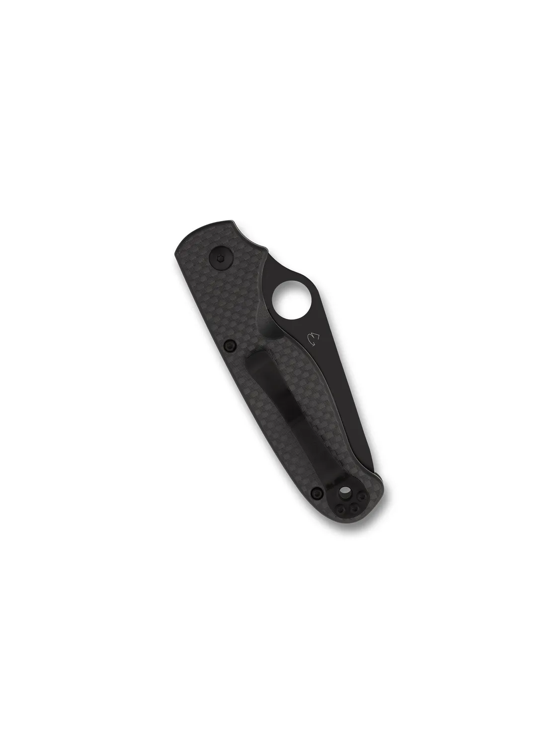 Spyderco ButtonUp Carbon Klappmesser 8Cr13MoV PlainEdge