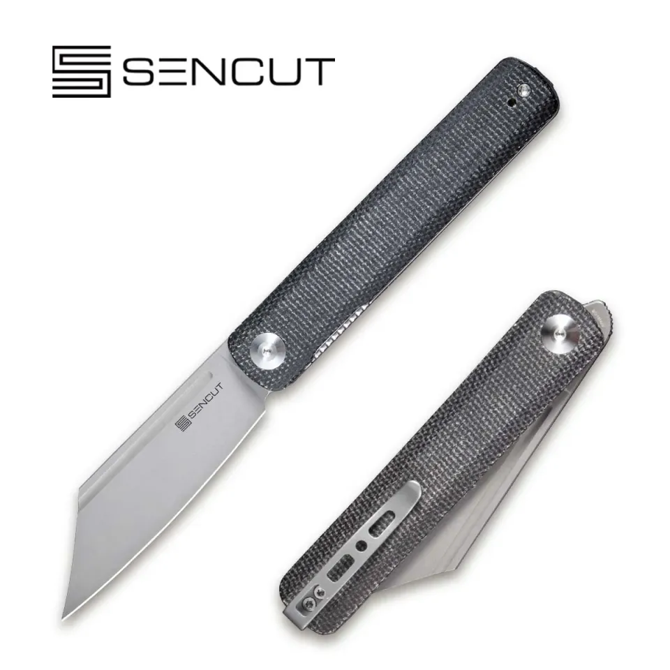 SENCUT Bronte SA08A Klappmesser schwarz Front Flipper