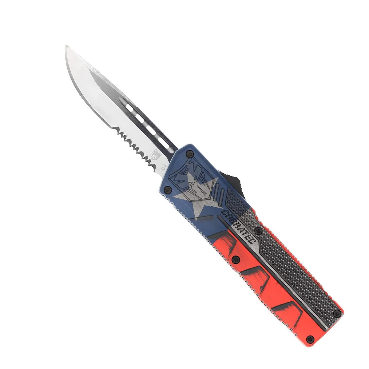CobraTec Lightweight Texas OTF Messer D2 Cerakote