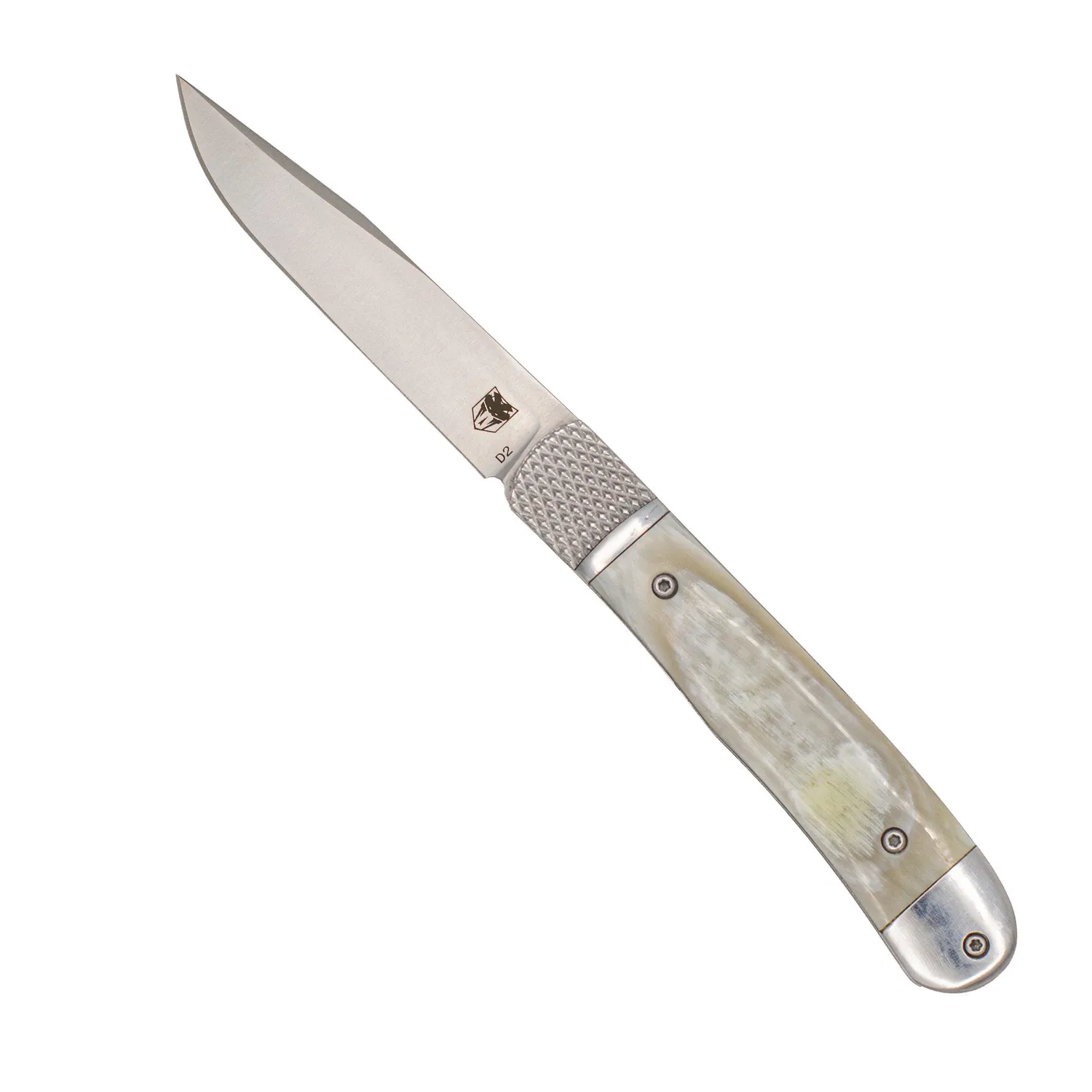 CobraTec Trapper Hidden Release Klappmesser Golden Horn D2