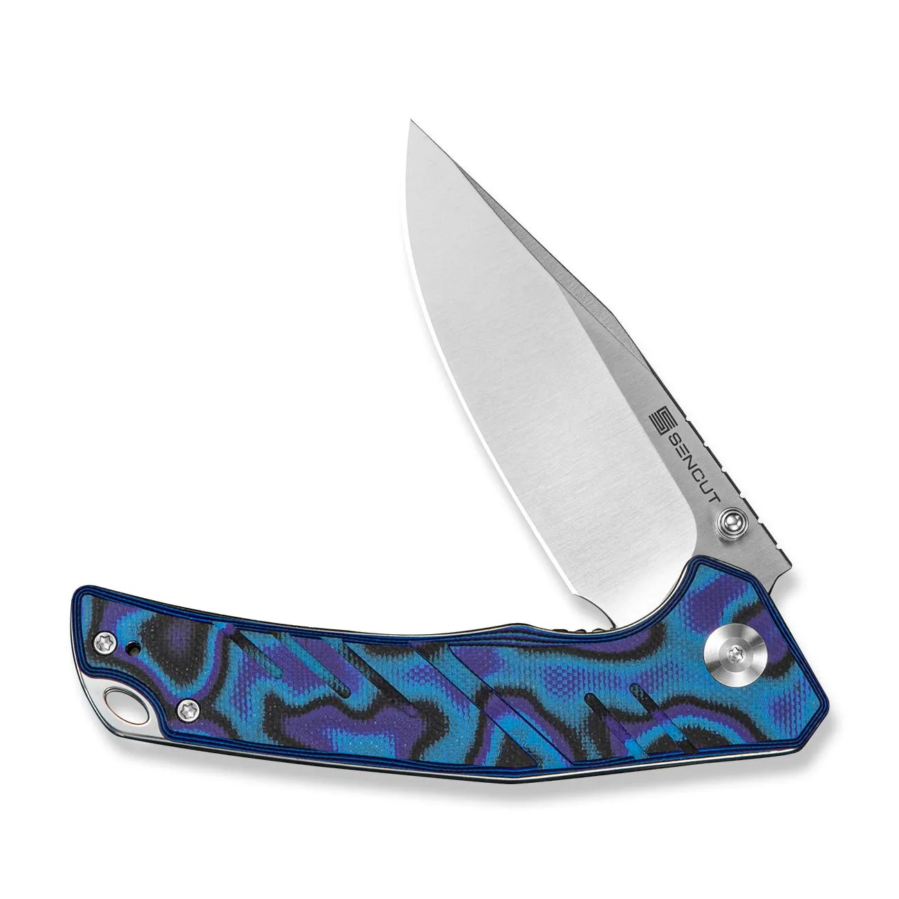 SENCUT Quirk S25099-3 Taschenmesser Blau-Lila D2