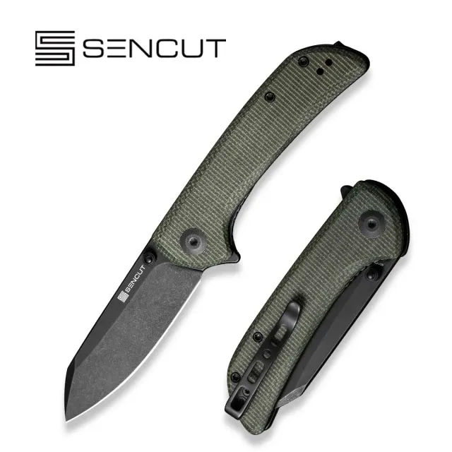 SENCUT Fritch S22014-1 Taschenmesser Grün Micarta