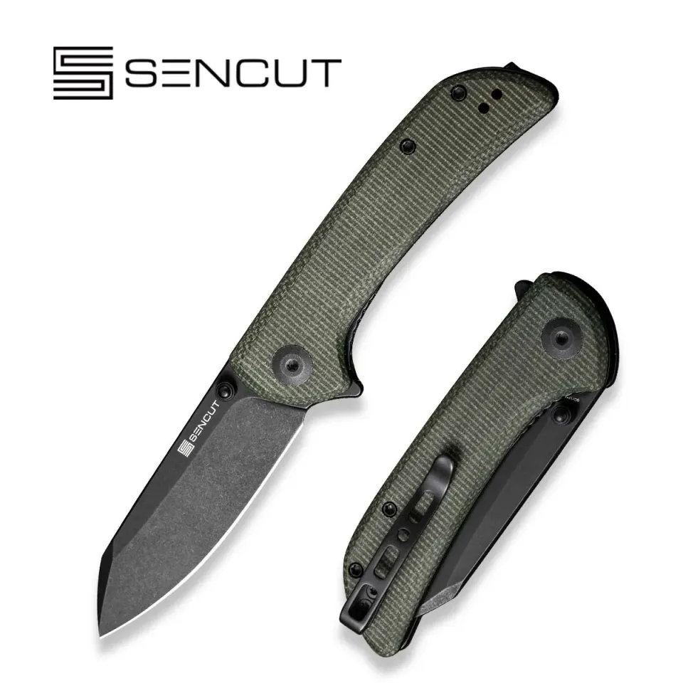 SENCUT Fritch S22014-1 Taschenmesser Grün Micarta