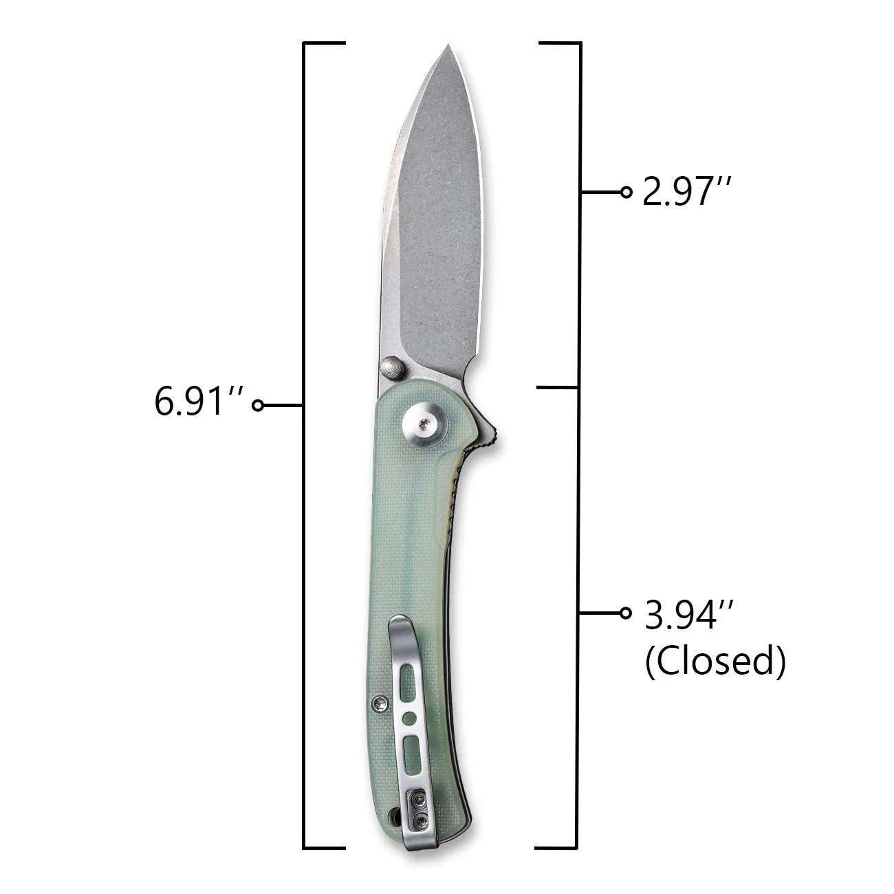SENCUT Scepter SA03C Klappmesser schwarz Drop-Point