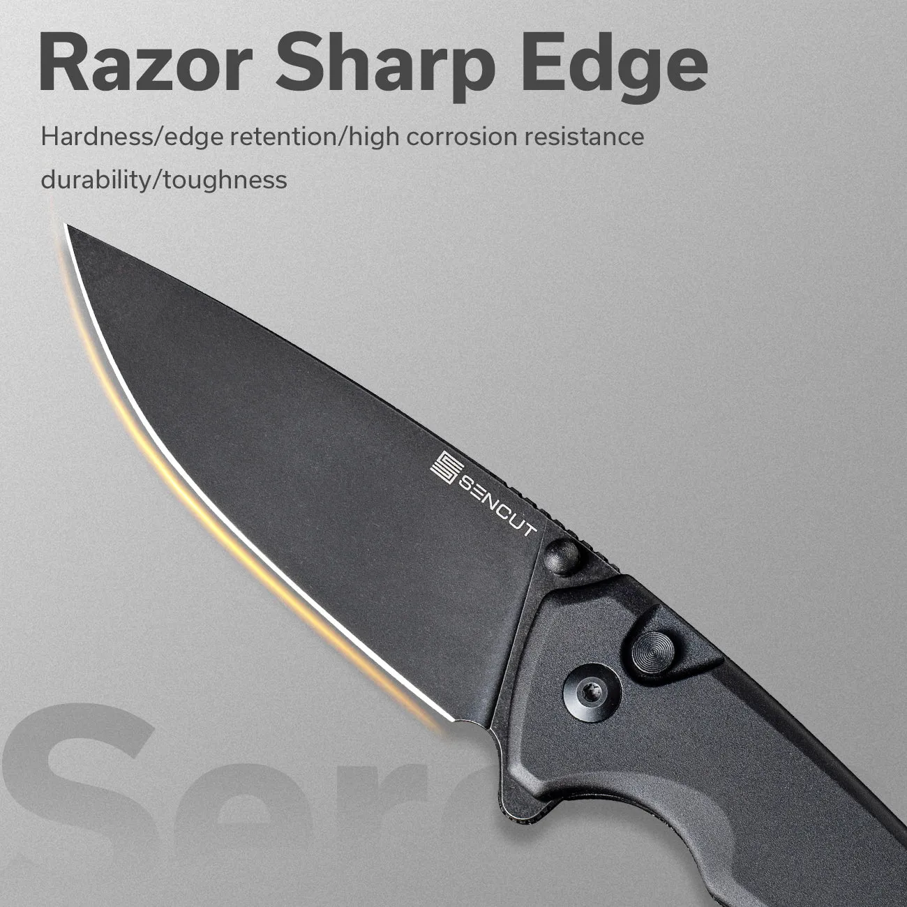 SENCUT Serene S21022B-1 Klappmesser Schwarz Alu D2