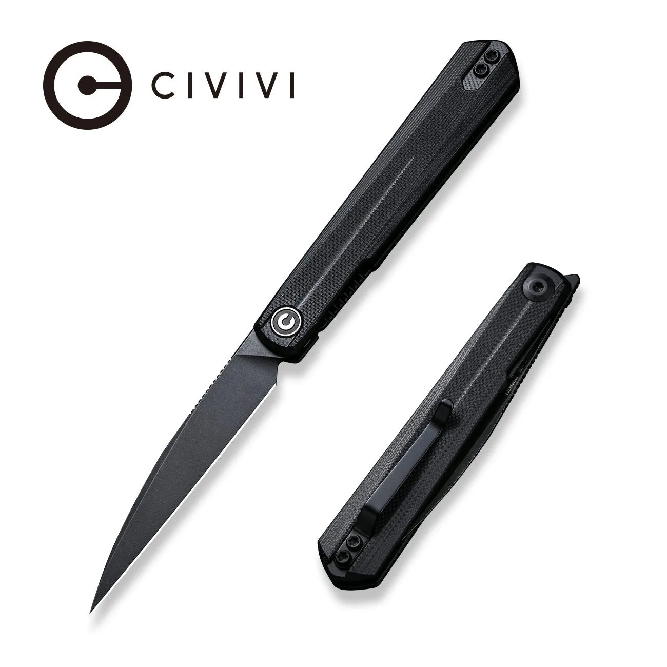 Civivi Clavi C21019-1 Klappmesser Schwarz Nitro-V