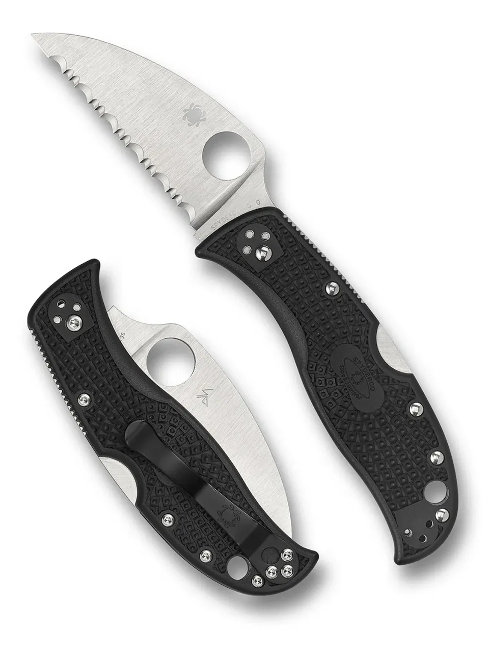 Spyderco RockJumper Taschenmesser Wellenschliff FRN