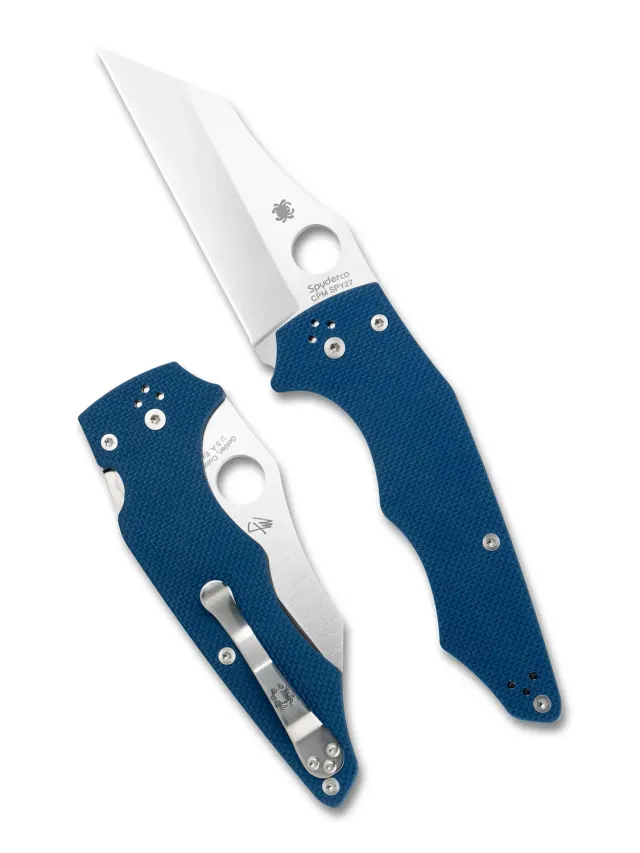 Spyderco Yojumbo Taschenmesser SPY27 Wharncliffe blau