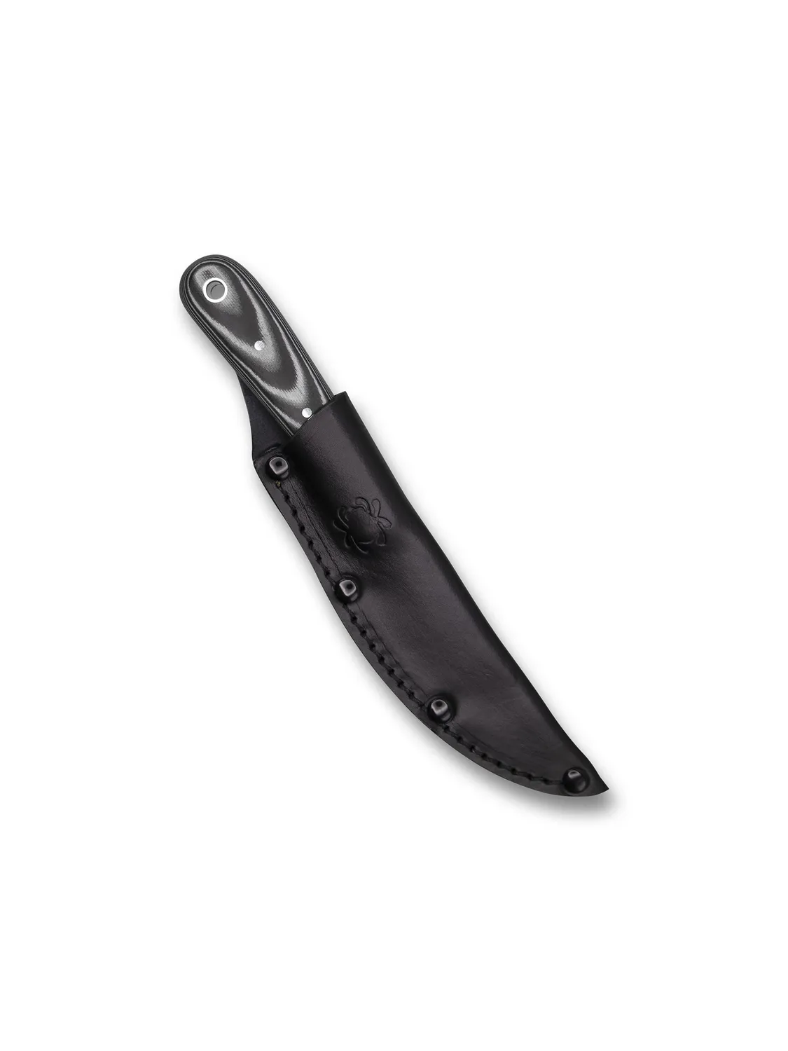 Spyderco Bow River Outdoormesser 8Cr13MoV Lederscheide