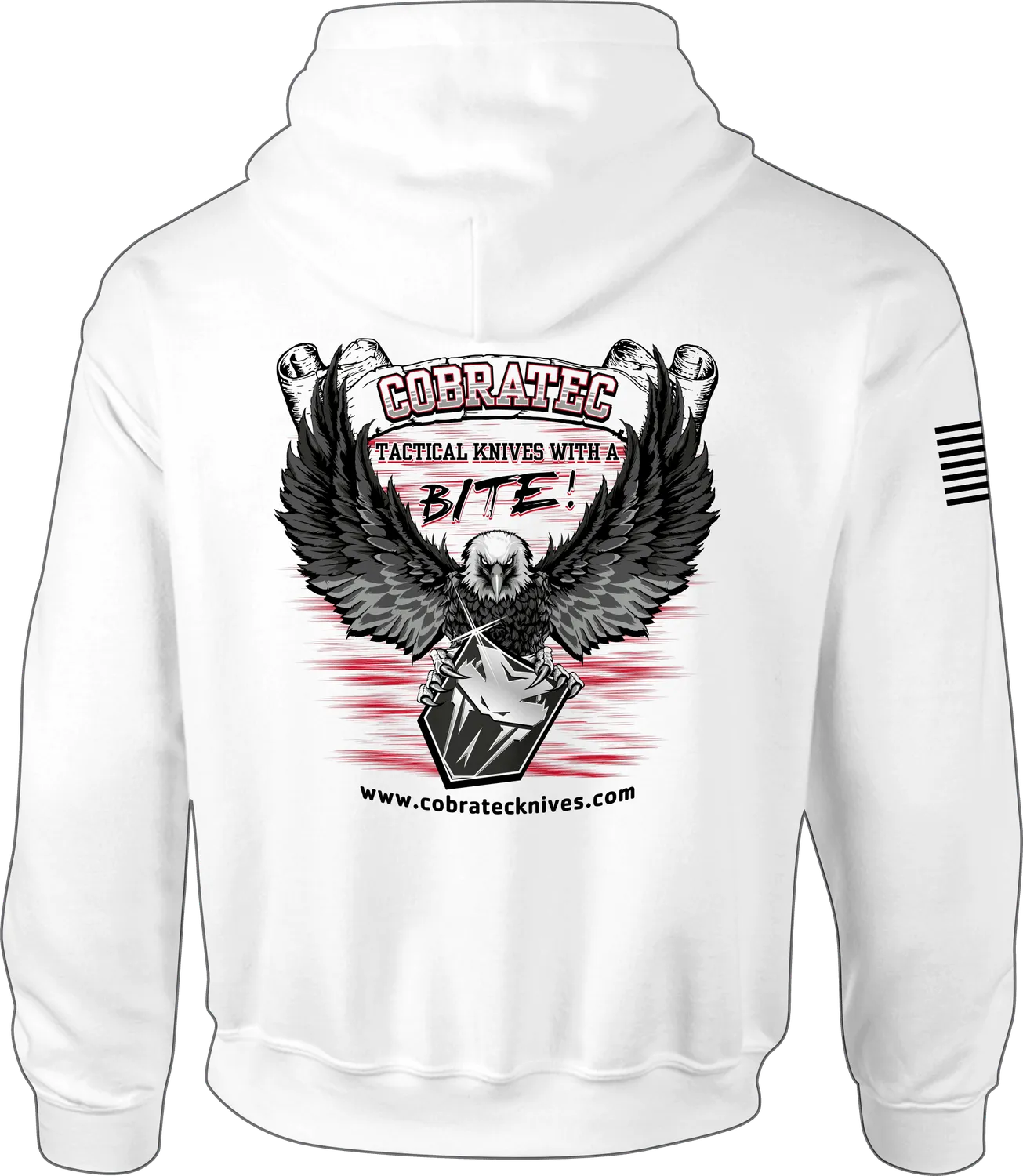 CobraTec Hoodie Kapuzenpullover Logo Adler Baumwollmix