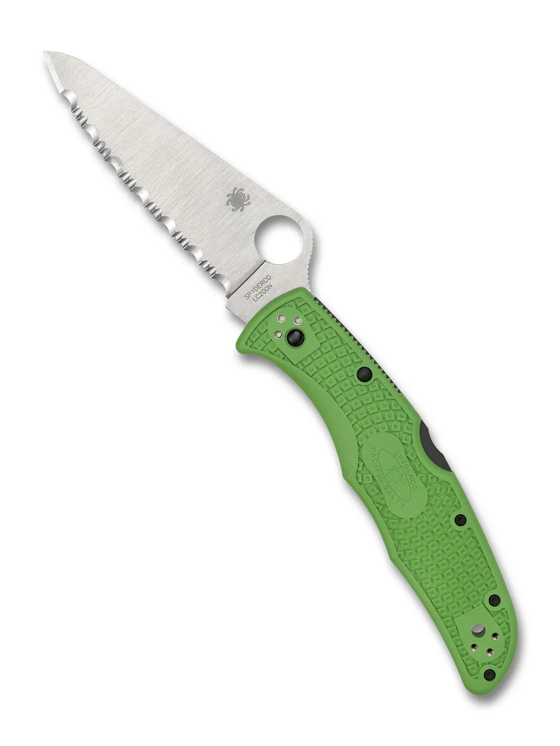 Spyderco Pacific Salt 2 Taschenmesser Grün LC200N Glatt