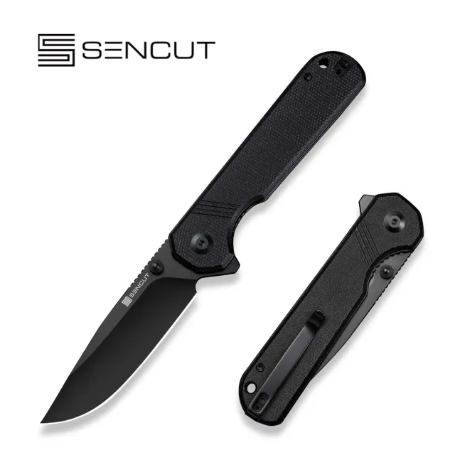 SENCUT Aetheris S24095-3 Klappmesser Schwarz Micarta